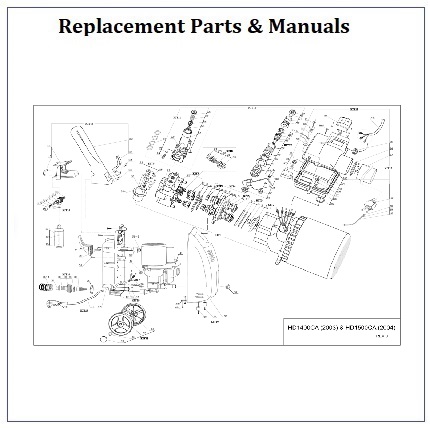 Husky HD1400ca & HD1500ca Electric Pressure Washer Replacement Parts